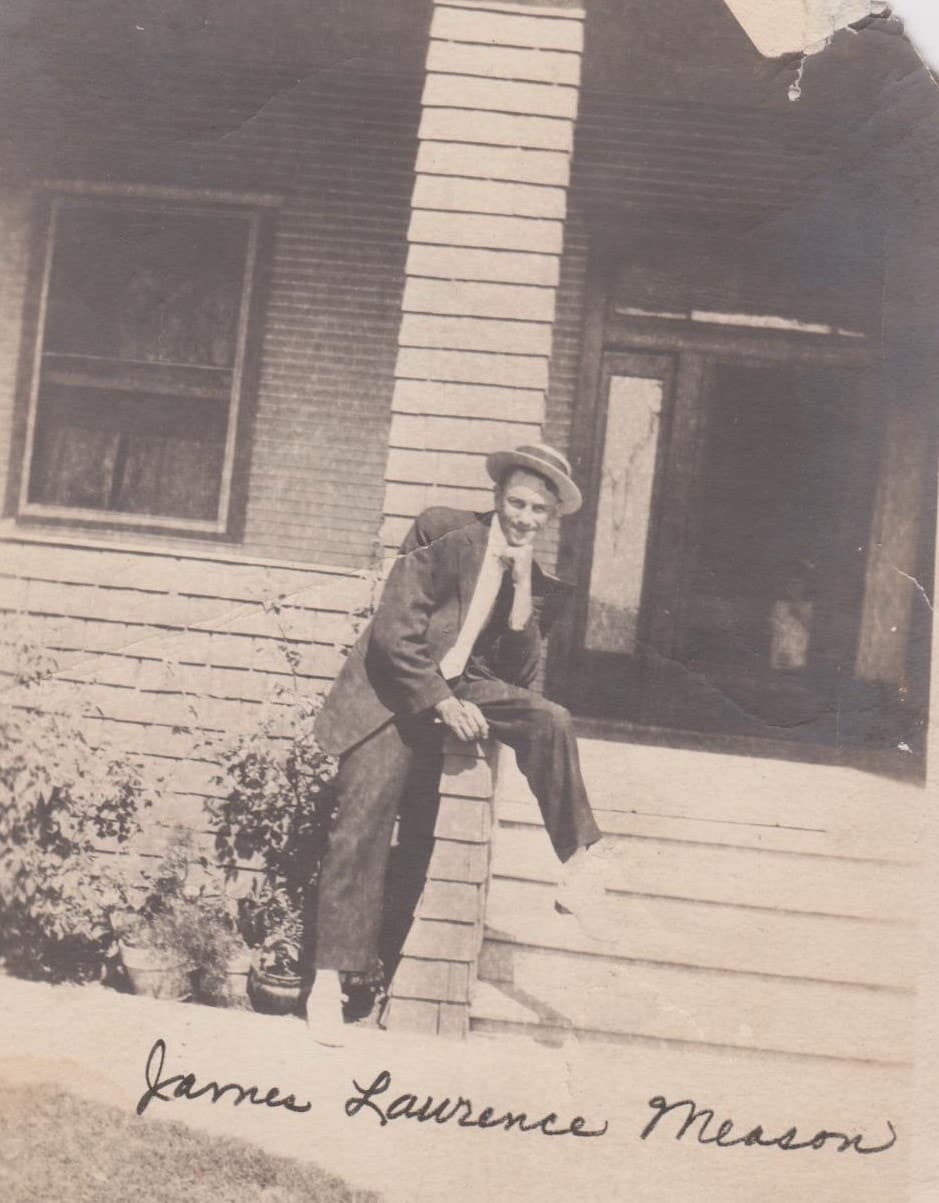 Full porch photograph attributed to James Lawrence Meason, born 1892