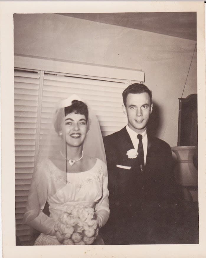 Wedding portrait attributed to James Lawrence “Jimmy” Meason and Julie Ann Lipke